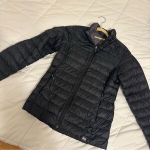REI Women's Quilted Black Puffer Jacket